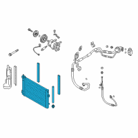 OEM 2013 Hyundai Elantra Condenser Assembly-Cooler Diagram - 97606-3X000