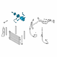 OEM 2017 Hyundai Elantra GT Compressor Assembly Diagram - 97701-A5100