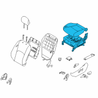 OEM 2009 Kia Borrego Cushion Assembly-Front Seat Diagram - 881012J350ACN