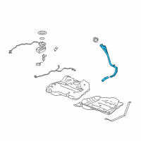 OEM Chevrolet Malibu Pipe Asm-Fuel Tank Filler (W/ Filler Hose) Diagram - 25989981