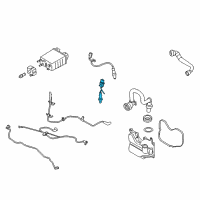 OEM 2015 Ford Special Service Police Sedan Upper Oxygen Sensor Diagram - E1GZ-9F472-C