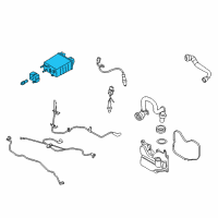 OEM 2016 Lincoln MKC Vapor Canister Diagram - EJ7Z-9D653-B