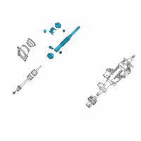 OEM Nissan Pathfinder Shaft-Lower Diagram - 48822-ZS00A