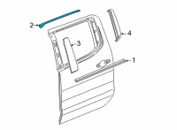 OEM 2020 Chevrolet Silverado 2500 HD Upper Molding Diagram - 84938769