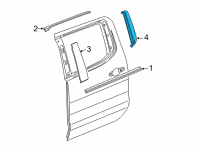 OEM 2020 GMC Sierra 2500 HD Applique Panel Diagram - 84945072