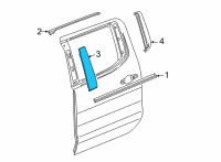 OEM 2022 GMC Sierra 3500 HD Applique Diagram - 84948818