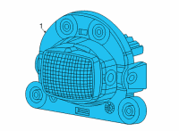 OEM Jeep Lamp Assembly-Fr Fog Diagram - 68447904AC