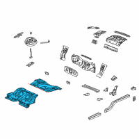 OEM 2002 Buick Regal Panel Kit, Rear Compartment Floor Diagram - 19181804