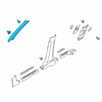 OEM 2015 Kia Soul EV Trim Assembly-Front Pillar Diagram - 85810E4000BF3
