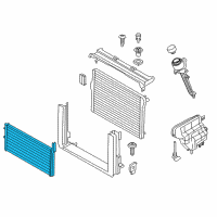 OEM 2017 BMW 650i Gran Coupe Radiator Diagram - 17-11-7-601-832