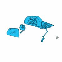 OEM 2012 Cadillac CTS Mirror Assembly Diagram - 22776963