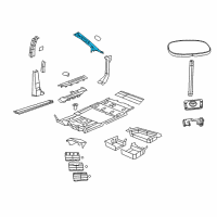 OEM 2015 Chrysler Town & Country Molding-Windshield GARNISH Diagram - ZR23BD1AJ