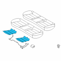 OEM 2017 Hyundai Elantra Heater-Rear Seat Cushion Diagram - 89190-F3000