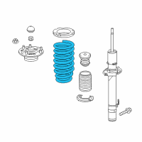 OEM Acura RLX Spring, Left Front Diagram - 51406-TY2-A02