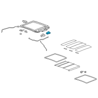 OEM 2007 Saturn Aura Window Shade Motor Diagram - 22714599