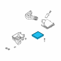 OEM Ford Mustang Filter Element Diagram - 4R3Z-9601-AA