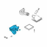 OEM Ford Mustang Air Cleaner Body Diagram - AR3Z-9A600-C