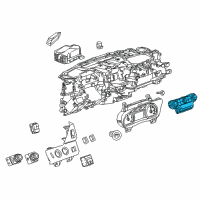 OEM GMC Yukon XL Dash Control Unit Diagram - 84412941