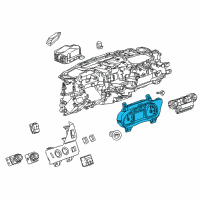 OEM GMC Yukon Instrument Cluster Diagram - 84597917