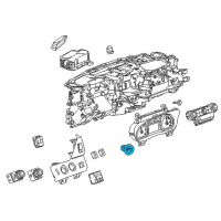 OEM 2016 Cadillac Escalade Power Switch Diagram - 84510070