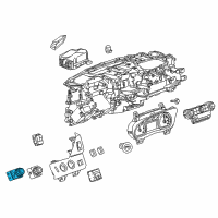 OEM 2014 GMC Sierra 1500 Headlamp Switch Diagram - 84472677