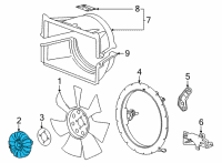 OEM 2022 GMC Sierra 3500 HD CLUTCH ASM-FAN BLADE Diagram - 84382012