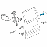 OEM 2022 Ram 1500 Handle-Exterior Door Diagram - 6DF95GW7AC