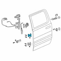 OEM Ram 1500 Door Hinge Left Diagram - 68421707AA