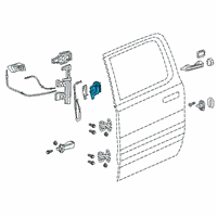 OEM 2016 Dodge Charger Rear Door Latch Right Diagram - 4589914AE