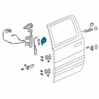 OEM Chrysler 300 Rear Door Latch Right Diagram - 4589914AE