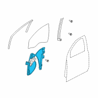 OEM 2013 Chevrolet Caprice Window Regulator Diagram - 92420927