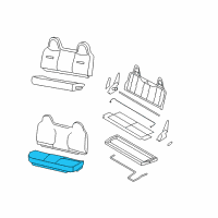 OEM 2006 Ford F-250 Super Duty Seat Cushion Pad Diagram - 4C3Z-25632A22-AA