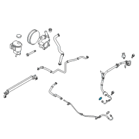 OEM 2014 Ford F-150 Pressure Hose Seal Diagram - 9W7Z-3F886-A