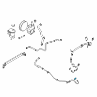 OEM 2011 Lincoln MKS Pressure Hose Seal Diagram - 9L3Z-3F886-A