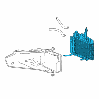 OEM 2014 Honda Accord Cooler Assy. (ATf) Diagram - 25500-5M4-003