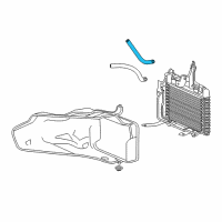 OEM 2010 Honda Element Hose (225MM) (ATf) Diagram - 25212-PZD-A01