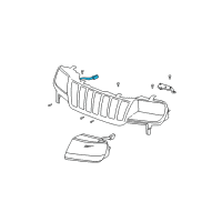 OEM 2003 Jeep Grand Cherokee Wiring-HEADLAMP Diagram - 5012604AA