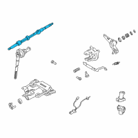 OEM Toyota Intermed Shaft Diagram - 45210-0C030