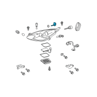 OEM 2003 Toyota Celica Headlamp Motor Diagram - 85661-22020