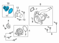 OEM 2022 Ford Bronco Thermostat Diagram - LB5Z-8575-C