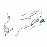 OEM 2004 Infiniti G35 Motor Assy-Windshield Wiper Diagram - 28815-AM800