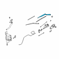 OEM 2006 Infiniti G35 Window Wiper Arm Assembly Diagram - 28881-AM805