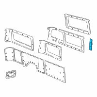 OEM 1997 Dodge B3500 Pillar Panels Diagram - 5FE35RD5