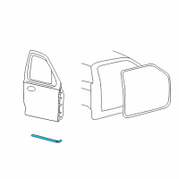 OEM 2002 Ford Explorer Sport Trac Lower Weatherstrip Diagram - 1L5Z-3520758-AA