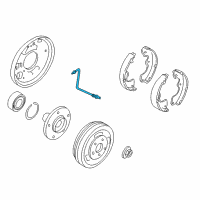 OEM Ford Escape Brake Hose Diagram - 7L8Z-2282-D