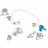 OEM 2017 Toyota RAV4 Rear Mount Diagram - 12371-0V040