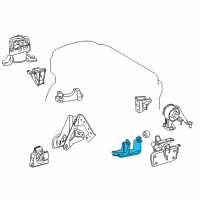 OEM 2015 Toyota RAV4 Side Mount Bracket Diagram - 12304-36041