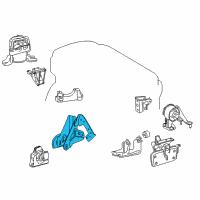 OEM Toyota RAV4 Front Mount Bracket Diagram - 12311-0V031
