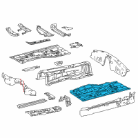 OEM 2022 Lexus RC F Pan, Front Floor, LH Diagram - 58112-24050