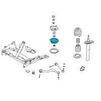 OEM BMW 330Ci Upper Spring Pocket With Spacer Diagram - 31-32-6-769-667